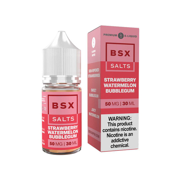 BSX Strawberry Watermelon Bubblegum Salts 30ml E-Juice