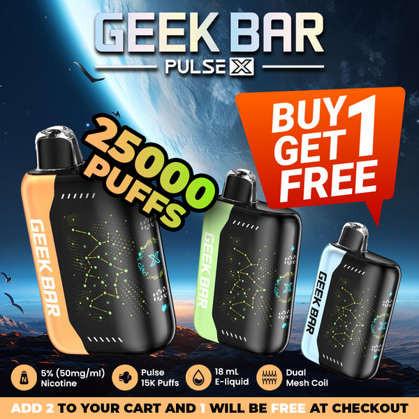 Geek bar Pulse X Disposable (25000 Puffs) - Buy 1 Get 1 Free