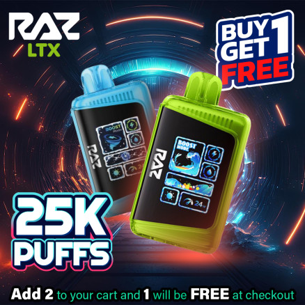 Raz LTX Disposable (25000 Puffs) - Buy 1 Get 1 Free