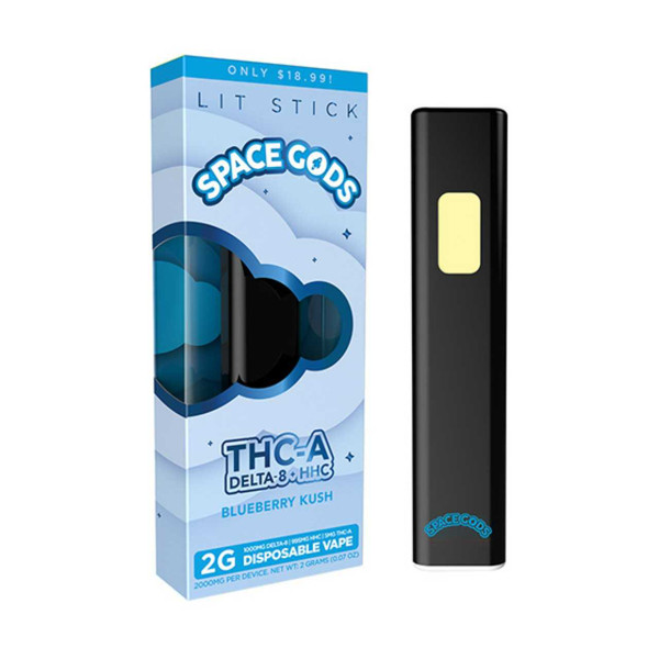 Space Gods Lit Stick THC-A Disposable - 2G Blueberry Haze