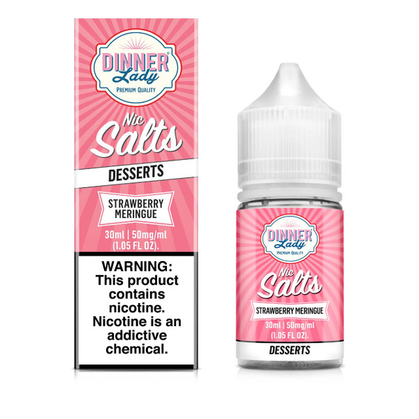 Dinner Lady Salts Strawberry Meringue 30ml E-Juice 50mg