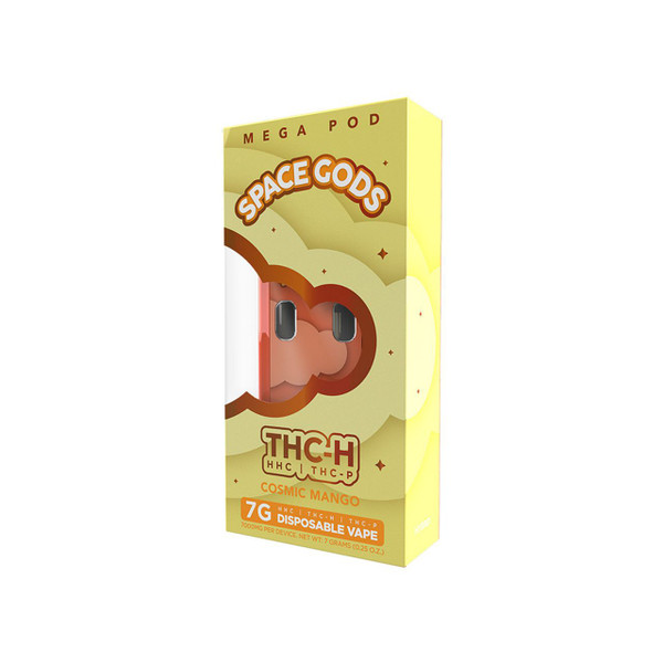 Space Gods Mega Pod THC-H HHC THC-P Disposable - 7G Cosmic Mango