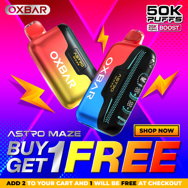 OXBAR Astro Maze Disposable (50000 Puffs) - Buy 1 Get 1 Free