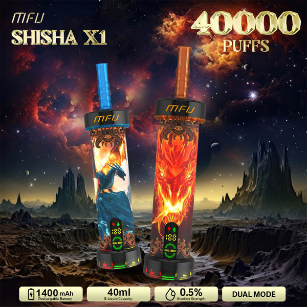 MFU SHISHA X2 Hookah 60,000 Puff Disposable