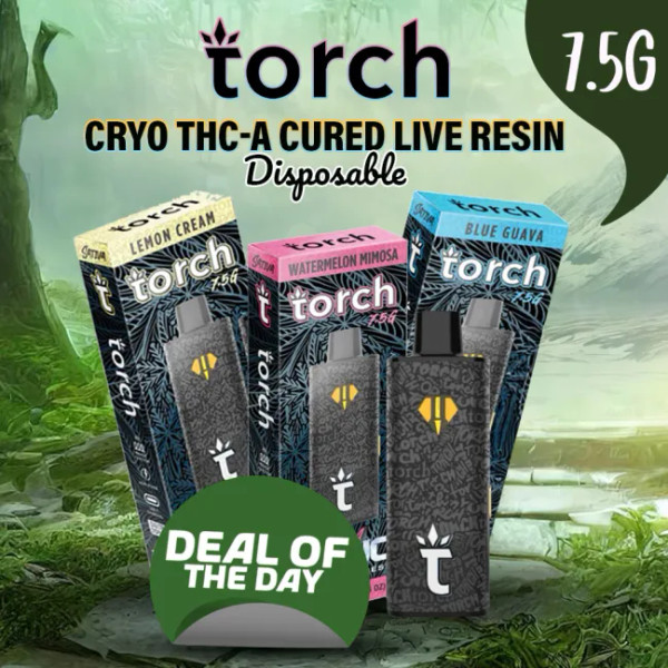 TORCH CRYO THC-A Cured Live Resin Disposable 7.5G
