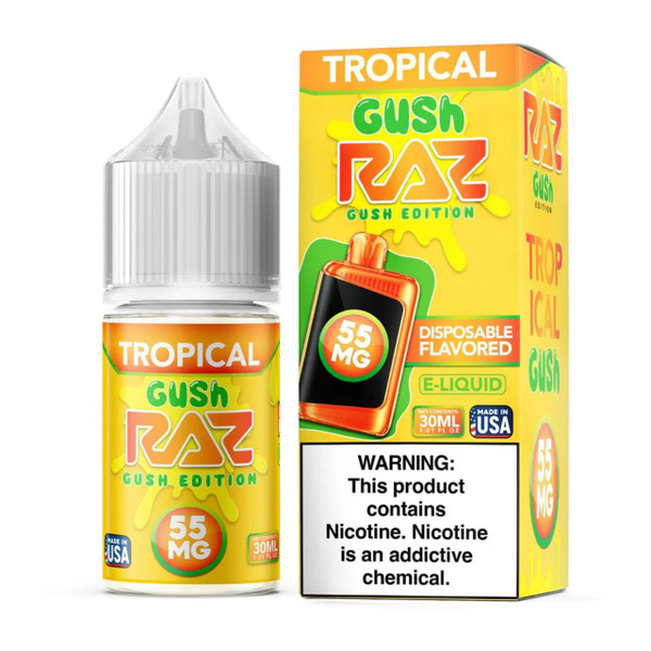 Pod Juice x RAZ Salt Tropical Gush Tobacco Free Nicotine E-Juice 30ml