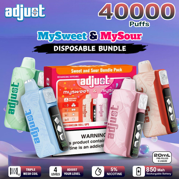 Adjust MySweet & MySour Disposable Bundle (40000 Puffs)
