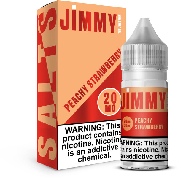 Jimmy The Juice Man 30ml Salt E-Juice Peach Strawberry
