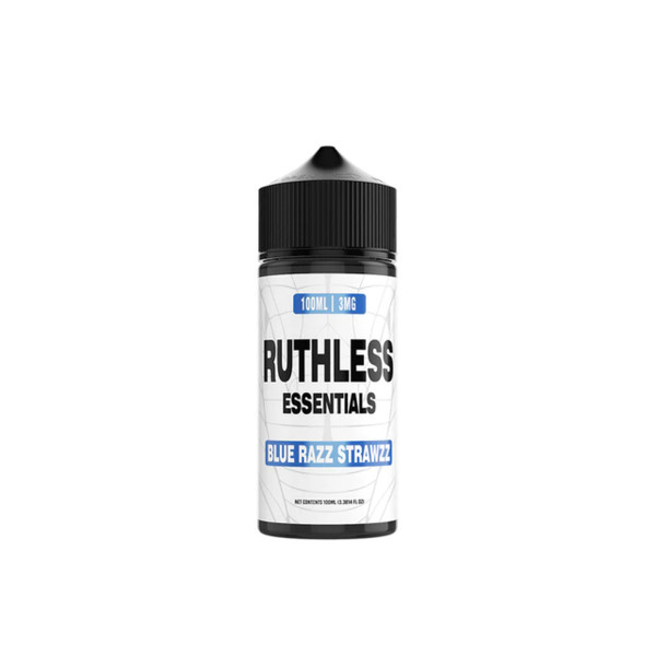 Ruthless Essentials 100ml E-Juice Blue Razz Strawzz