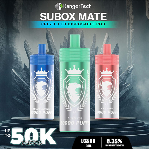 Kanger SUBOX Mate 50K Puff Disposable Replacement Pod Cartridge - 1PK Banner