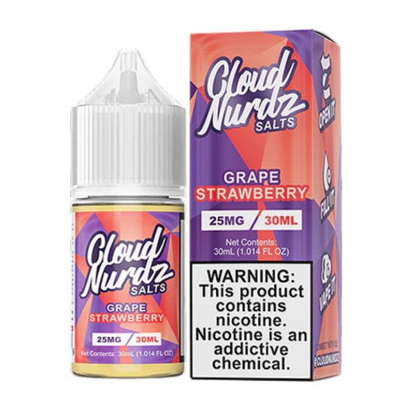 Cloud Nurdz Salts Grape Strawberry 30ml E-Juice