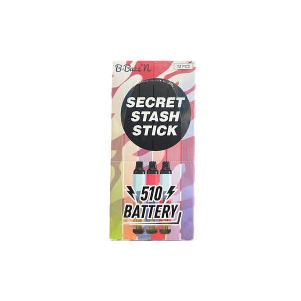 B-Buzz'n Secret Stash Stick Box 510 Battery 12PCS B-Buzz'n Secret Stash Stick Box 510 Battery 12PCS