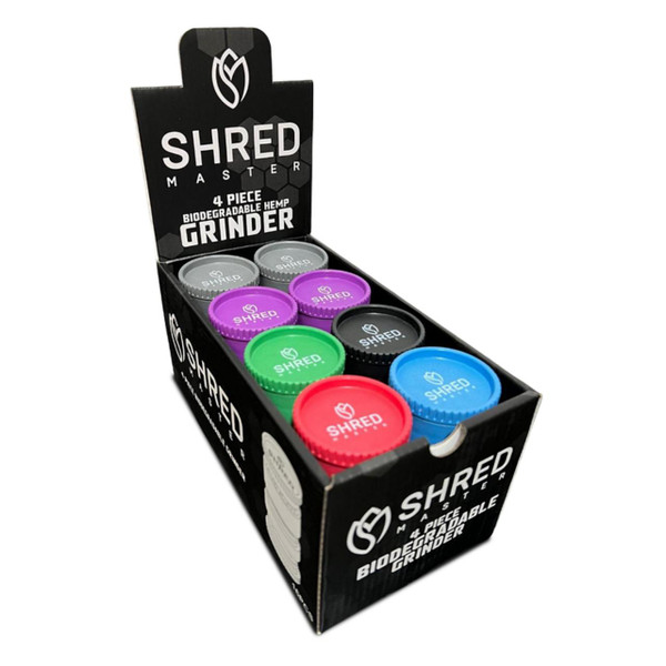 Shred Master Hemp Grinder 4 Piece -16COUNT