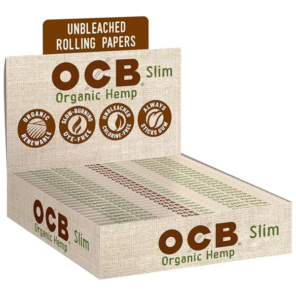 OCB Rolling Papers 24PK - Slim Organic Hemp OCB Rolling Papers 24PK - Slim Organic Hemp