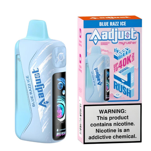 Adjust MyRusher 40K Disposable Blue Razz Ice Adjust MyRusher 40K Disposable Blue Razz Ice