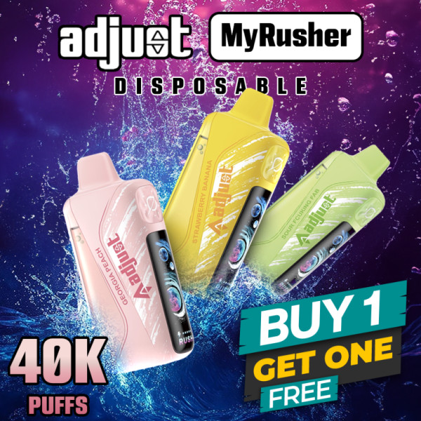 Adjust MyRusher Disposable (40000 Puffs) - Buy 1 Get 1 Free