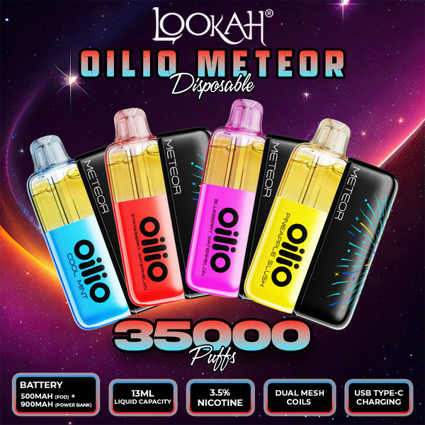 Lookah OiliO Meteor 35K Puff Disposable