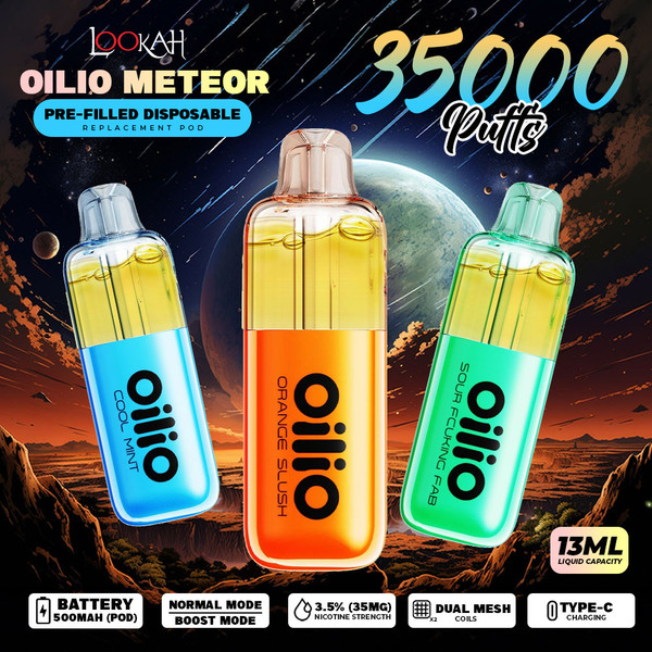 Lookah OiliO Meteor Pre-filled Disposable Replacement Pod