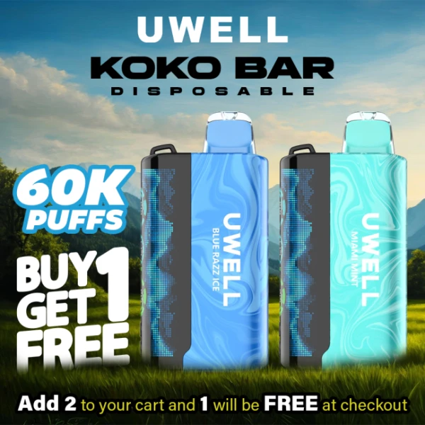 Uwell Koko Bar Disposable (60000 Puffs) - Buy 1 Get 1 Free