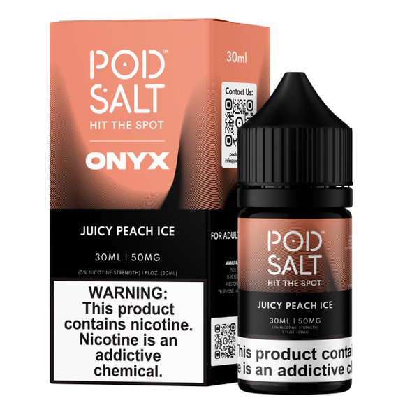 Pod Salt Onyx Juicy Peach Ice 30ml Salt E-Juice