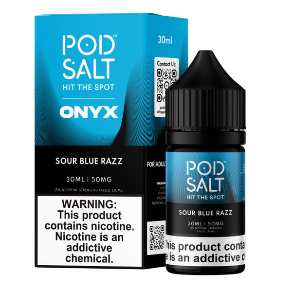 Pod Salt Onyx Sour Blue Razz 30ml Salt E-Juice