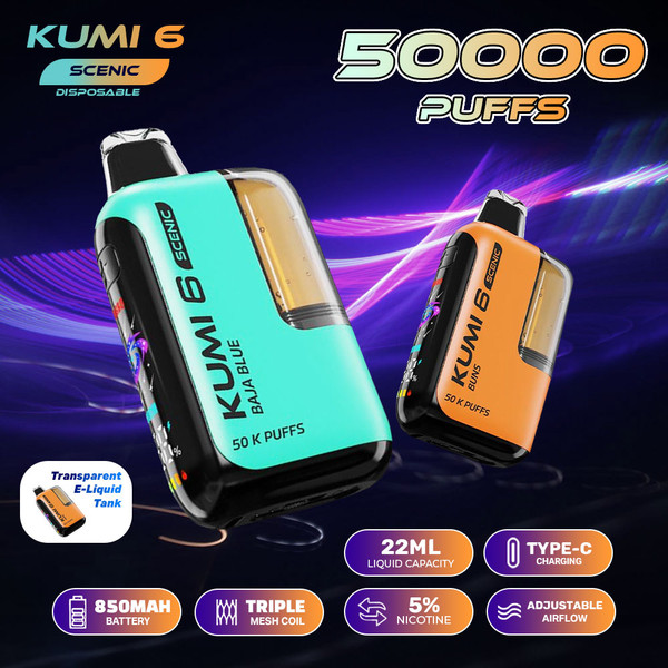 KUMI 6 Scenic 50K Puff Disposable Banner