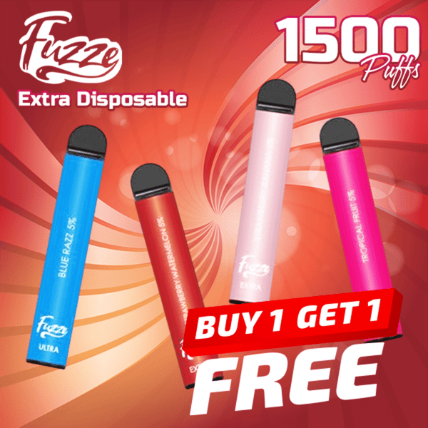 Fuzze Extra Disposable (1500 Puffs) - Buy 1 Get 1 Free