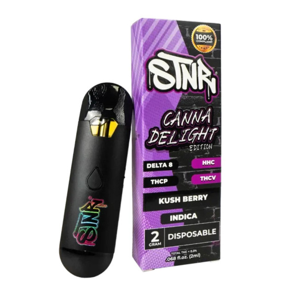 STNR Canna Delight THCP Disposable 2G Kush Berry Indica