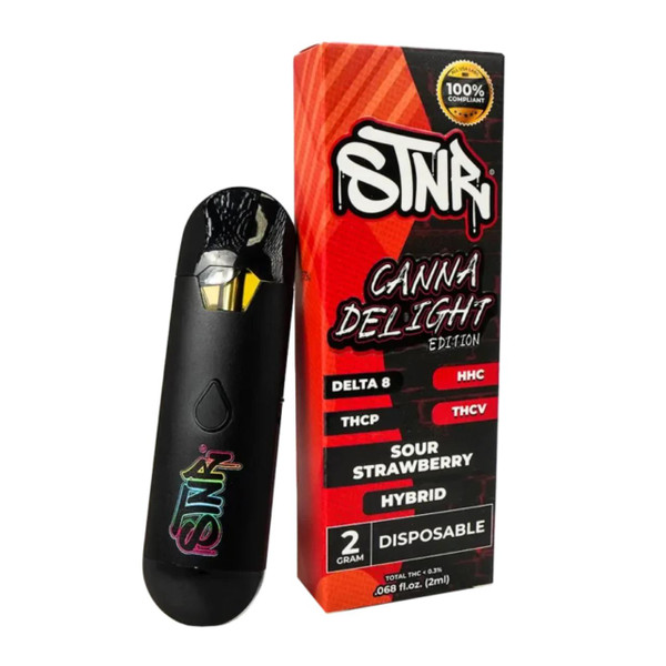 STNR Canna Delight THCP Disposable 2G Sour Strawberry Hybrid