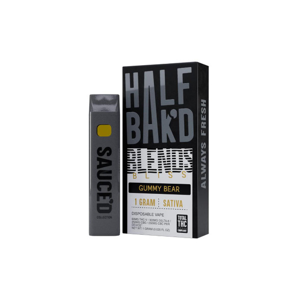 Half Bak'd Bliss Blends Disposable 1G-Gummy Bear Sativa