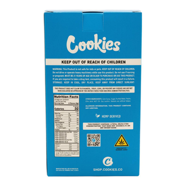 Cookies Signature Blend Infused Gummies 1PK -30ct Cereal Milk