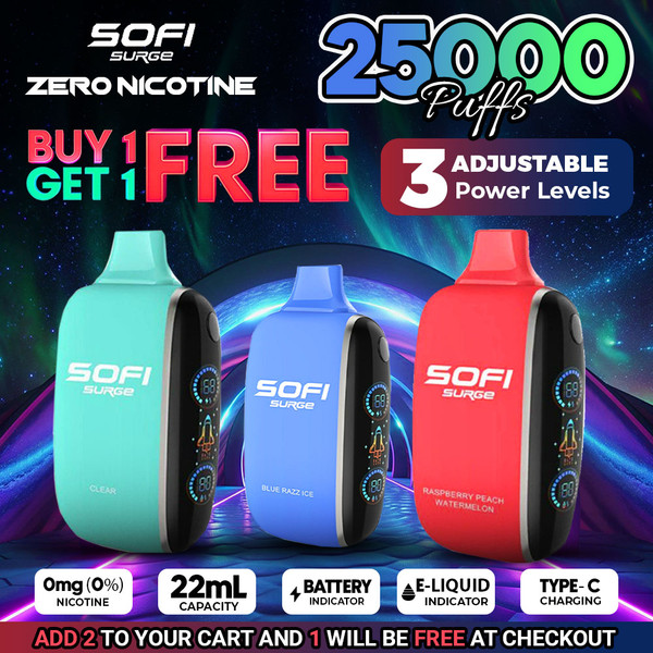 Sofi Surge Zero Nicotine Disposable (25000 Puffs