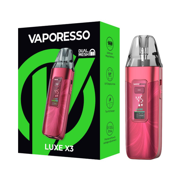 Vaporesso Luxe X3 Kit Sheer Red