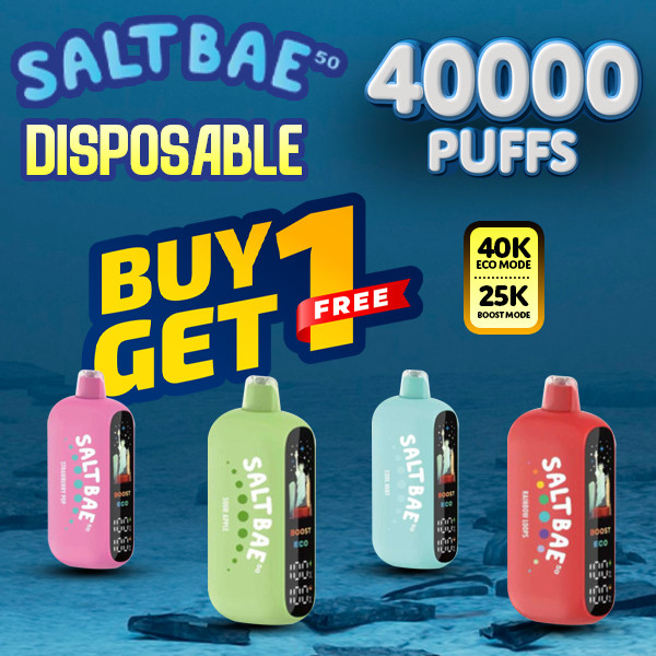 Salt Bae 50 Disposable (40000 Puffs) - Buy 1 Get 1 Free
