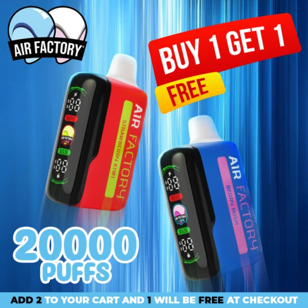 Air Factory Disposable (20000 Puffs) - Buy 1 Get 1 Free