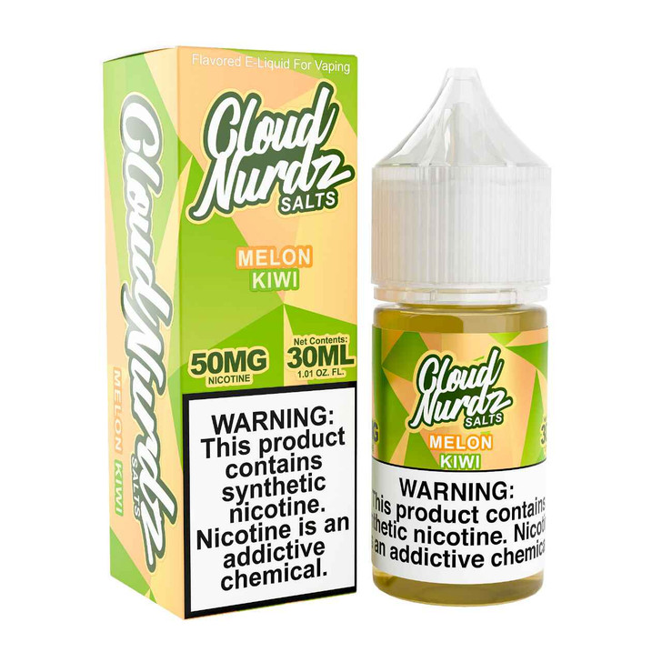 Cloud Nurdz Salts Kiwi Melon Synthetic Nicotine 30ml E-Juice 50mg