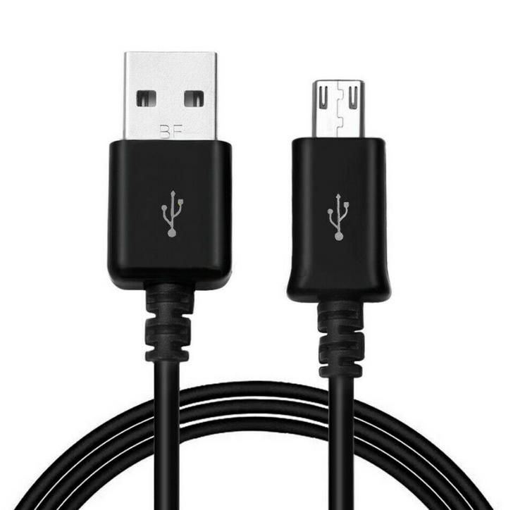 Micro USB Charging Cable Sync Charger Data Cord Black 1.75Ft  (10 Pack)