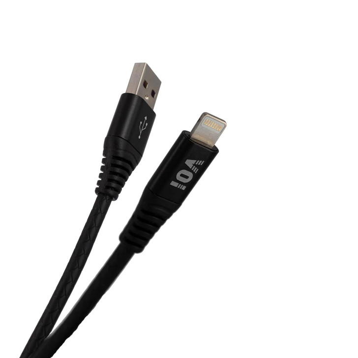 Pivoi USB to Lightning  Charge & Sync Cable,3.3FT, Black (Pack of 1)