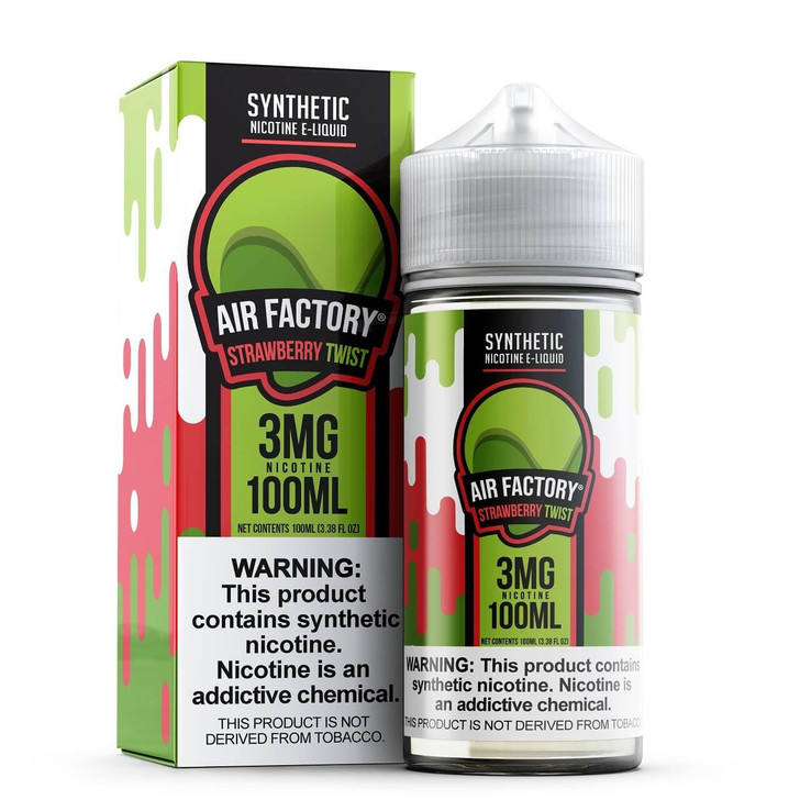Air Factory Strawberry Twist Tobacco Free Nicotine 100ml E-Juice