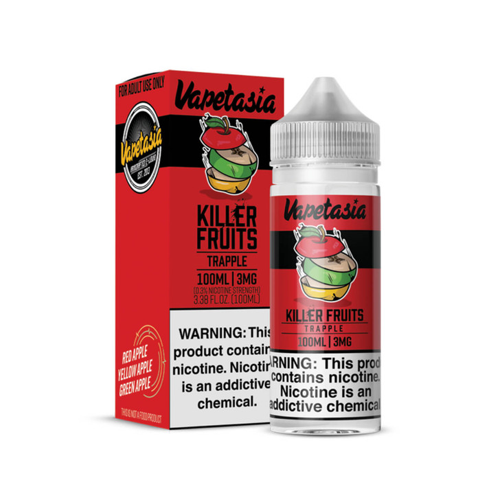  Vapetasia Killer Fruits Trapple 100ml Synthetic Nicotine E-Juice