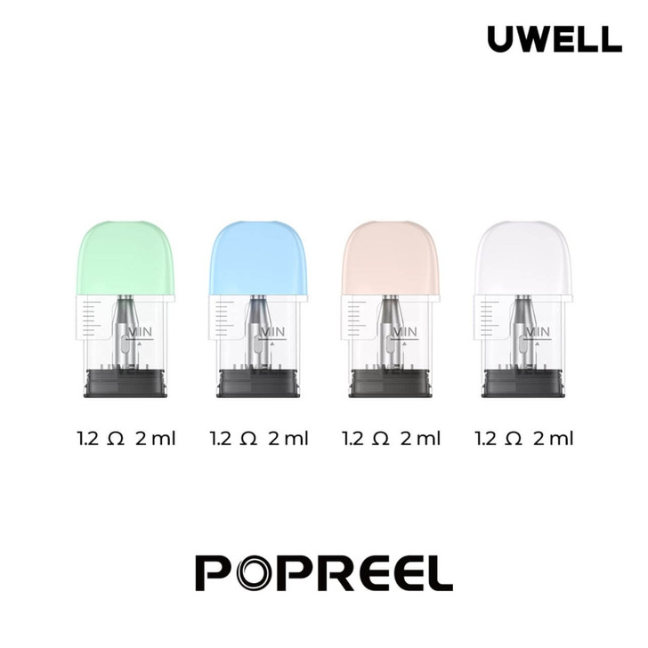 Uwell Popreel P1 Replacement Pod Cartridge - 4PK