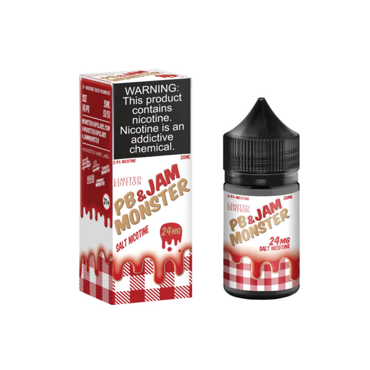 PB & Jam Monster Strawberry Salt 30ml E-Juice 