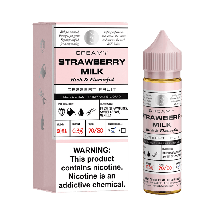 Glas Strawberry Milk 60ml E-Juice