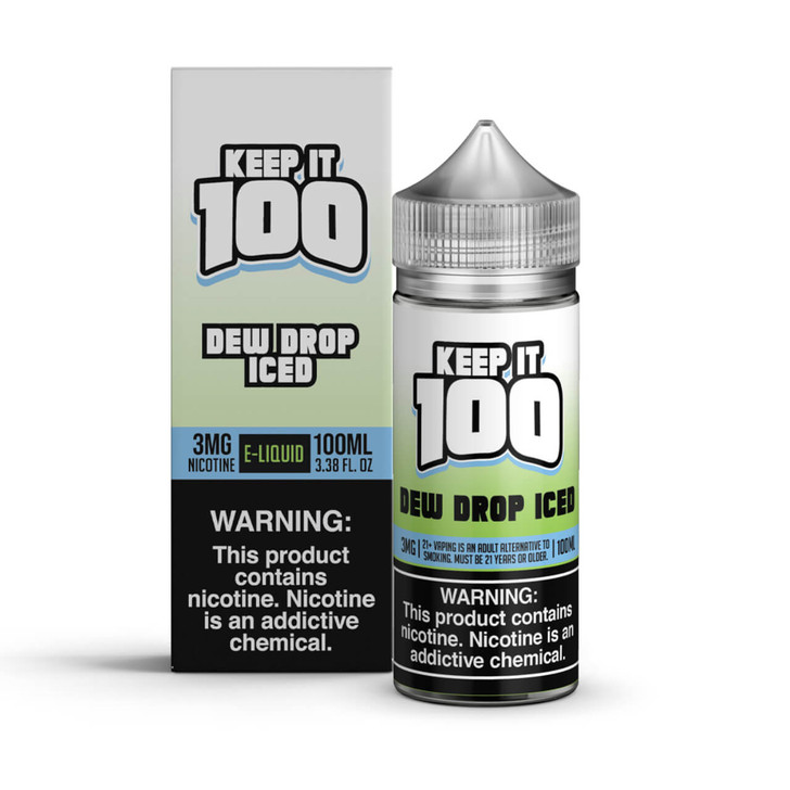 Keep it 100 Dew Drop Iced Synthetic Nicotine 100ml E-Juice