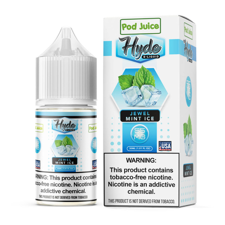 Pod Juice X Hyde Salt Jewel Mint Ice Tobacco Free Nicotine E-Juice 30ml