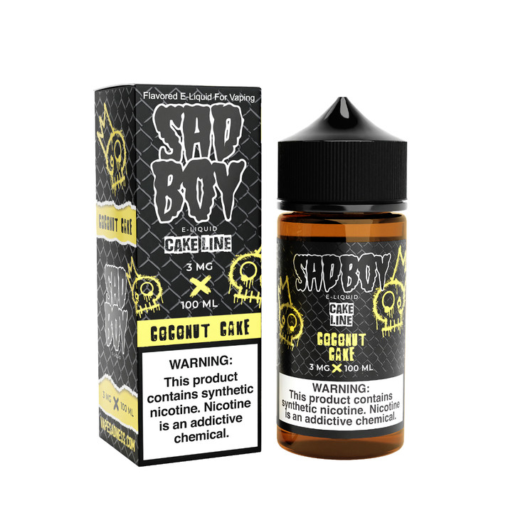 SadBoy CakeLine Coconut Cake Synthetic Nicotine 100ml E-Juice