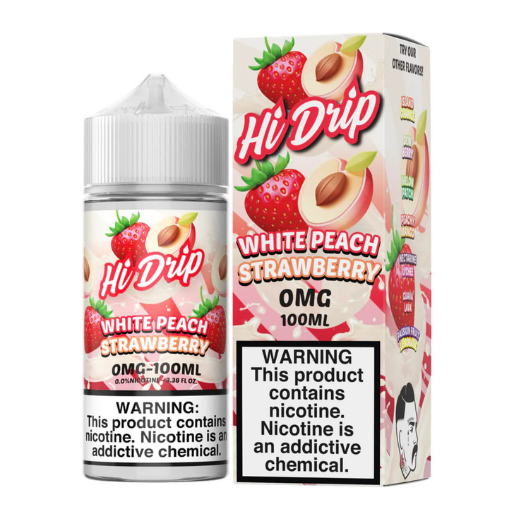 Hi-Drip White Peach Strawberry 100ml E-Juice