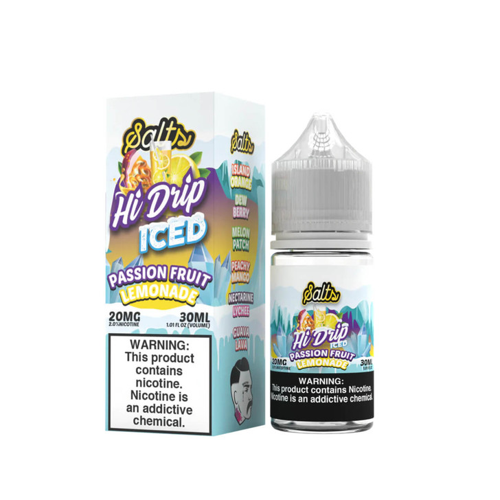 Hi-Drip Salts Iced Passion Fruit Lemonade 30ml E-Juice