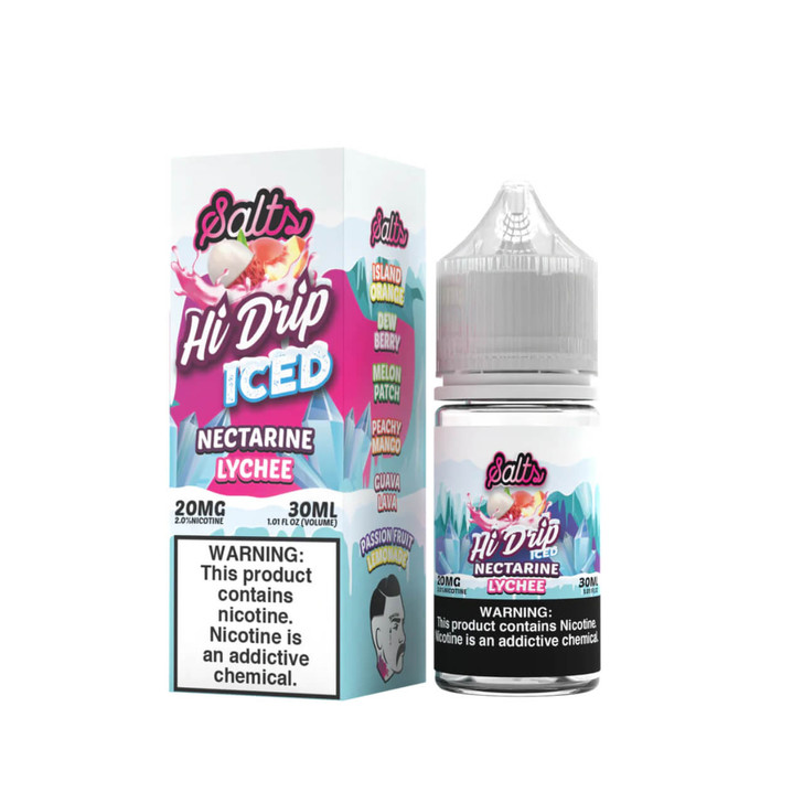 Hi-Drip Salts Iced Nectarine Lychee 30ml E-Juice