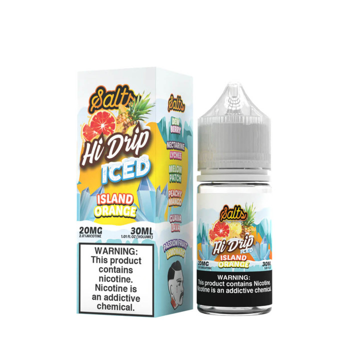 Hi-Drip Salts Iced Island Orange 30ml E-Juice